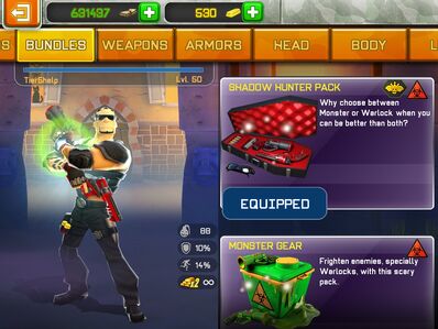 Shadow hunter pack
