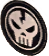 Skull badge icon