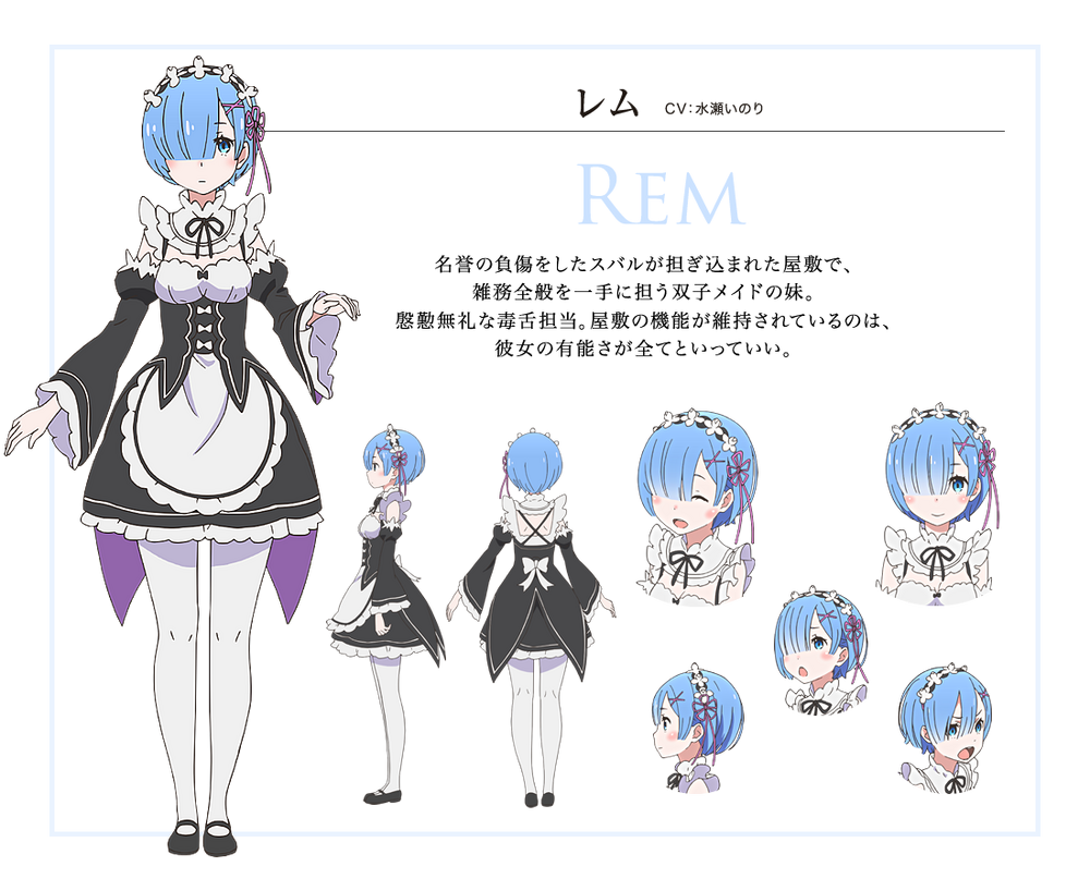 1. Rem from Re:Zero - wide 2