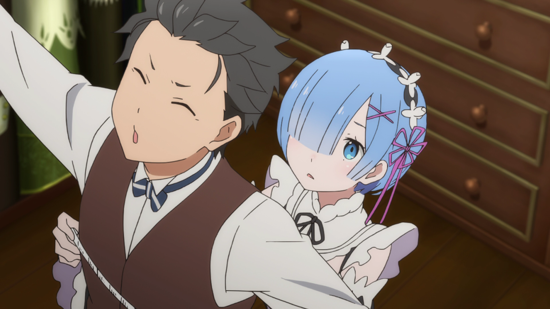 Image Subaru and Rem Re Zero Anime BD 1.png Re