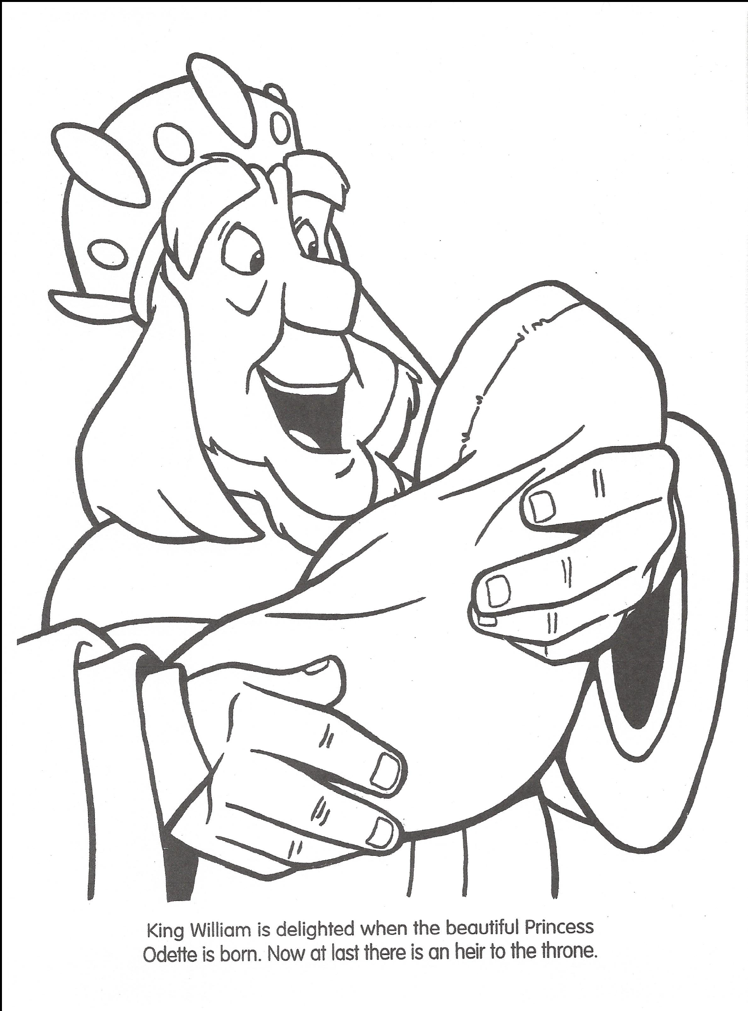 Swan Princess official coloring page 1