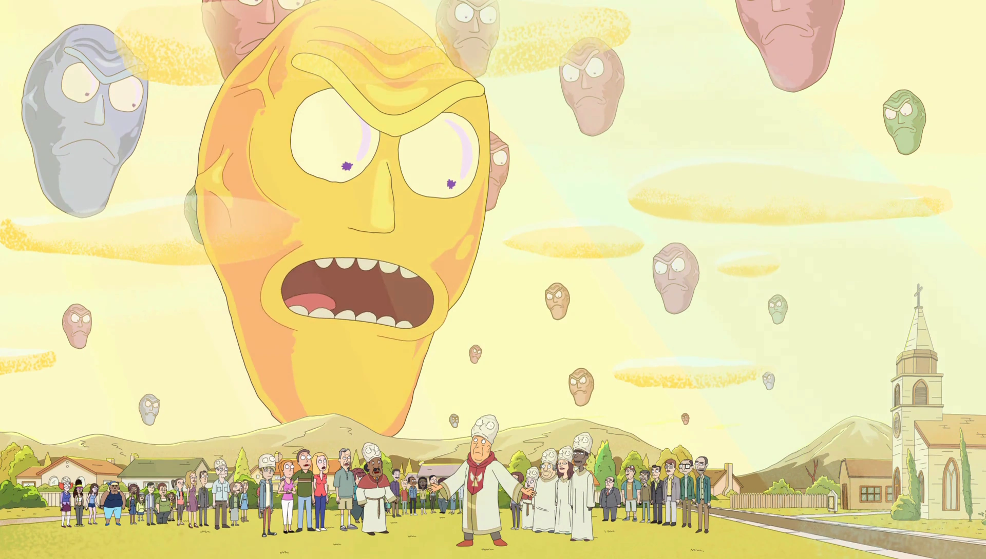 Image S2e5 Angry heads.png Rick and Morty Wiki FANDOM powered by