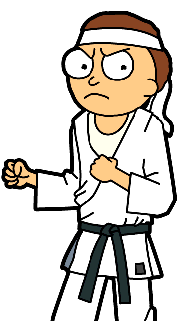 karate morty rick and