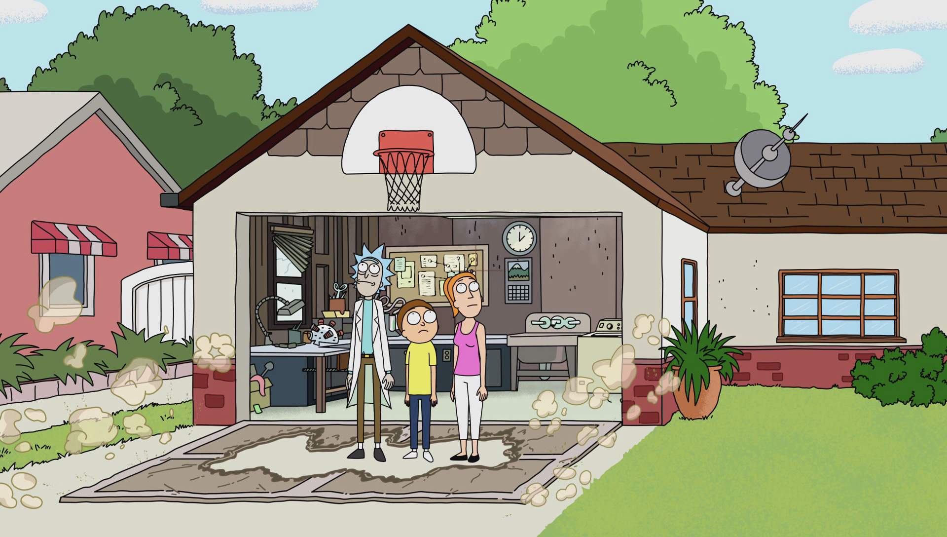Image - S1e11 garage door collapsepng Rick and Morty Wiki Image - S1e11 garage door collapsepng Rick and Morty Wiki