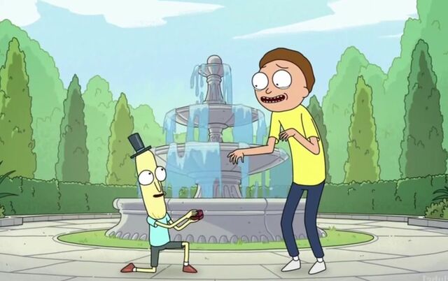 Image - Mr. Poopybutthole Proposing | Rick and Morty Wiki | FANDOM