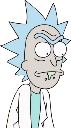 rick and morty angry giant head