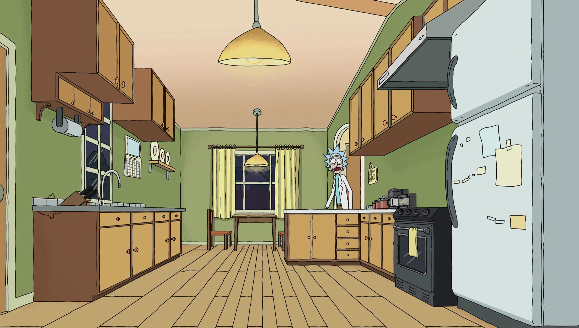 Image S1e9 lonely rick kitchen.png Rick and Morty Wiki FANDOM