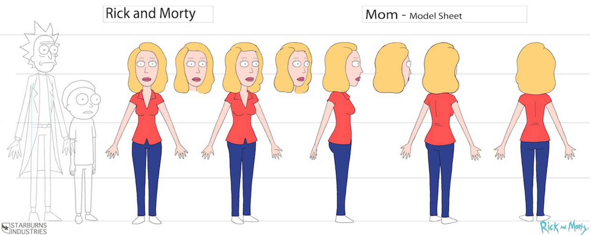 Obraz Beth model sheet.jpg Rick i Morty Wiki FANDOM powered by