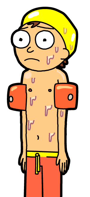 swimmer morty rick and