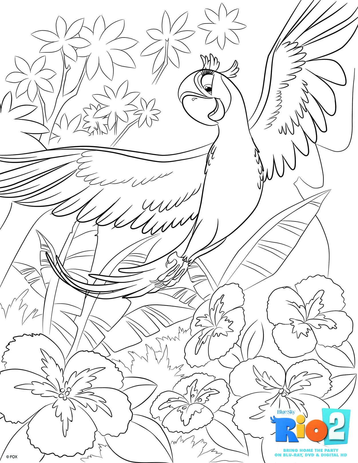 nigel coloring pages for children rio