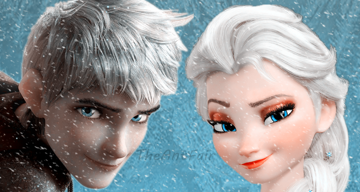 D холодный. Elsa and Jack Frost. Эльза из холодного сердца и Джек Фрост. Джек Холодное сердце мультфильм. Холодные сердце Эльза и ледяной Джек.