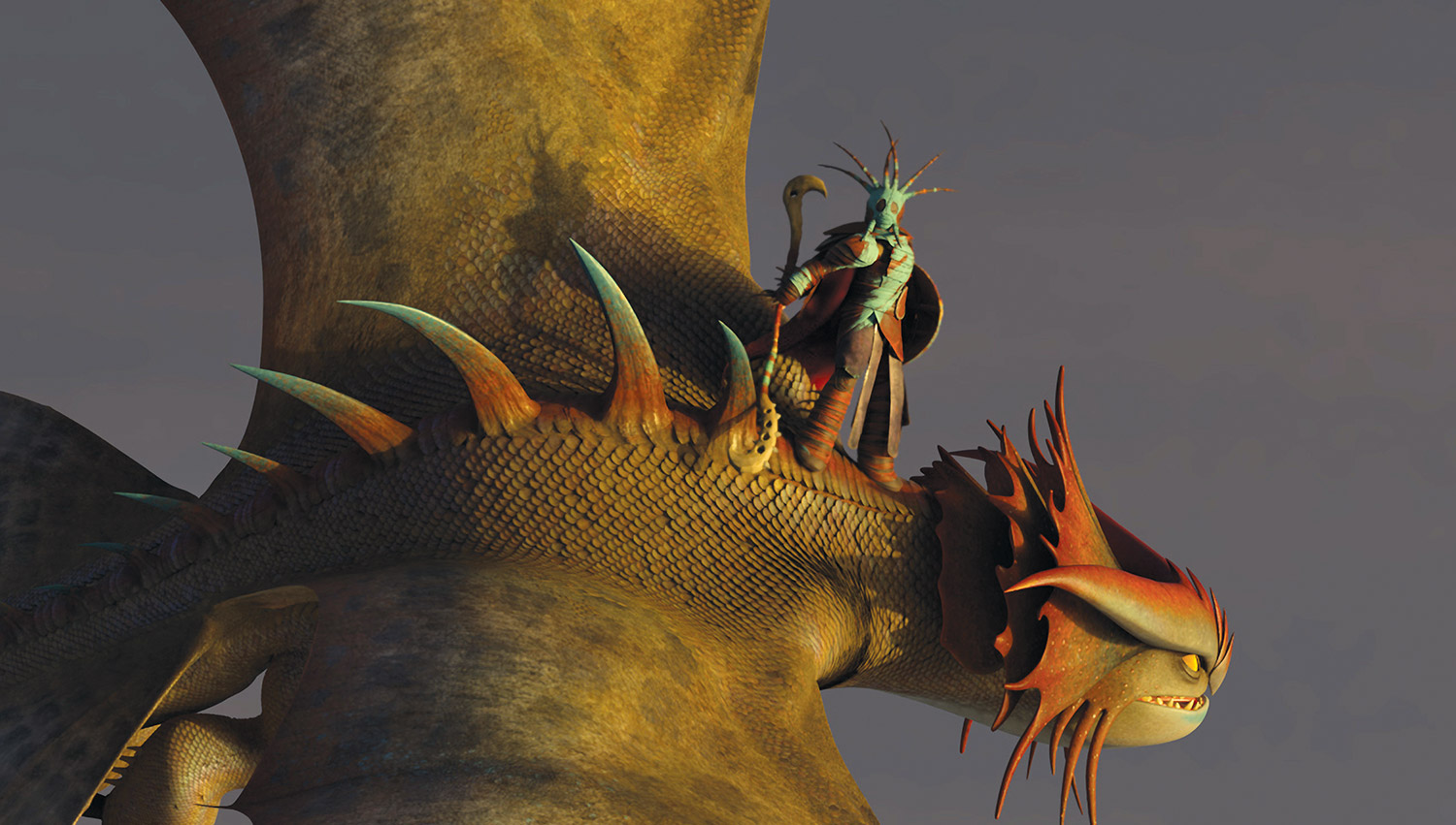How To Train Your Dragon Image Valka Atop Cloudjumper