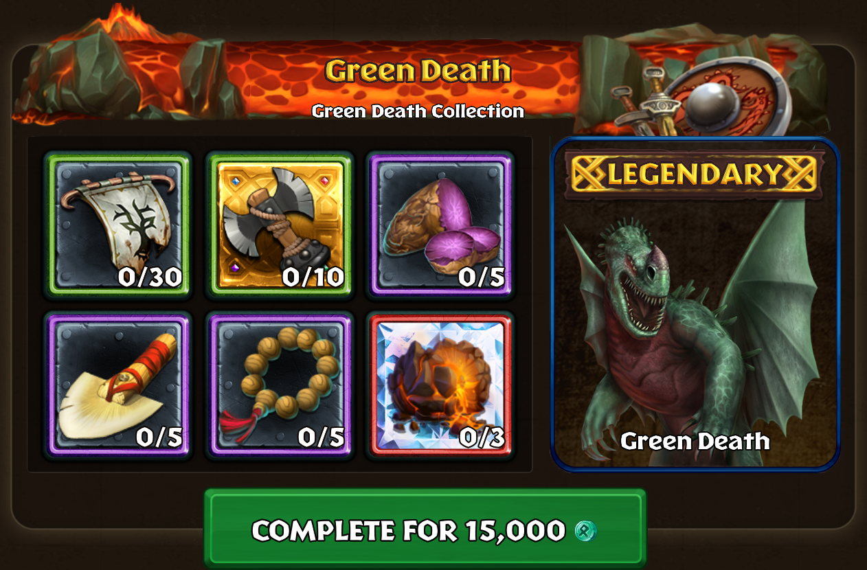 Green Death Collections | Dragons: Rise of Berk Wiki | Fandom