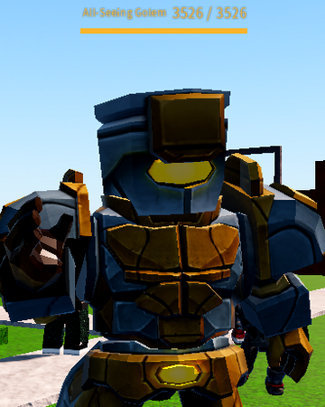 roblox aether rush All Seeing Golem Aether Rush Wiki Fandom