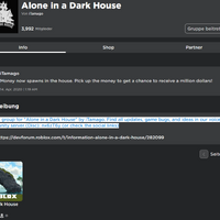 Groups Roblox Alone In A Dark House Wiki Fandom - alone in a dark house roblox how to not die