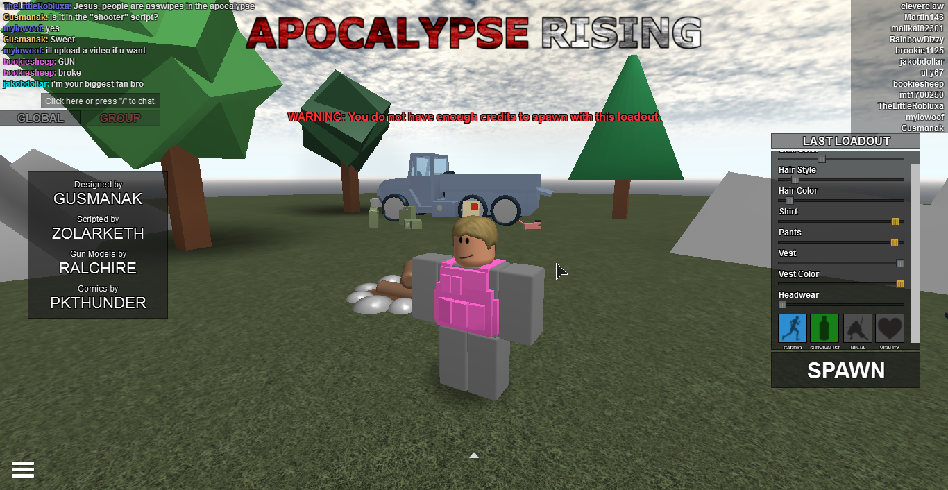 Hacks For Apocalypse Rising On Roblox