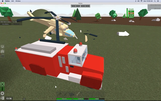 Image - Firetruck Next To A Helicopter Crash Site.png ...