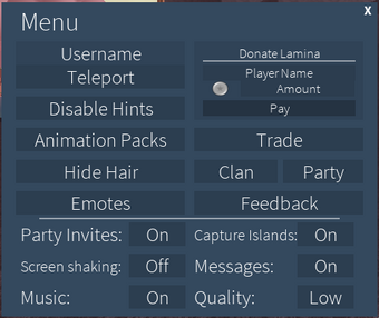 Menu Options Roblox Arcane Adventures Wikia Fandom - a music player for a car roblox