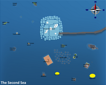 Arcane Adventures Second Sea Map