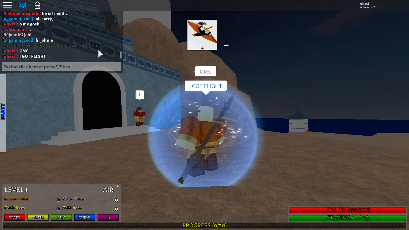 Flight Roblox Avatar The Last Airbender Wiki Fandom - how to fly in any roblox game