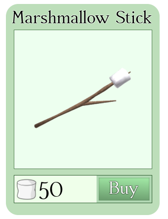 Marshmallow Stick Roblox Backpacking Wiki Fandom - backpacking roblox game codes