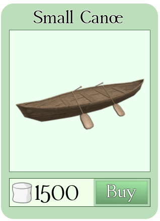 Small Canoe Roblox Backpacking Wiki Fandom - roblox backpacking codes wiki