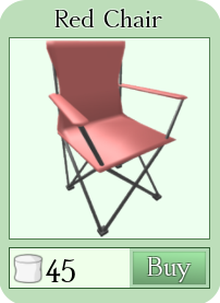 Red Chair Roblox Backpacking Wiki Fandom - red egg chair roblox