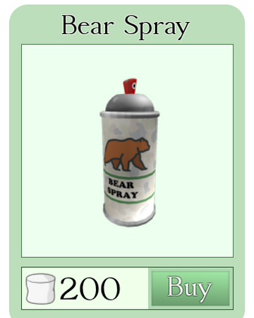 Bear Spray Roblox Backpacking Wiki Fandom - discuss everything about roblox backpacking wiki fandom