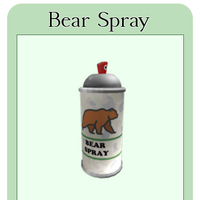 Bear Spray Roblox Backpacking Wiki Fandom