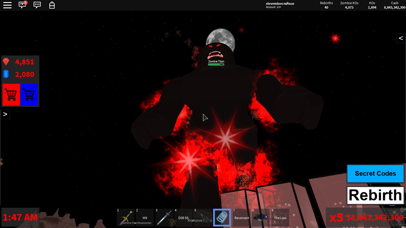Zombie Titan Roblox Blood moon tycoon Wiki Fandom