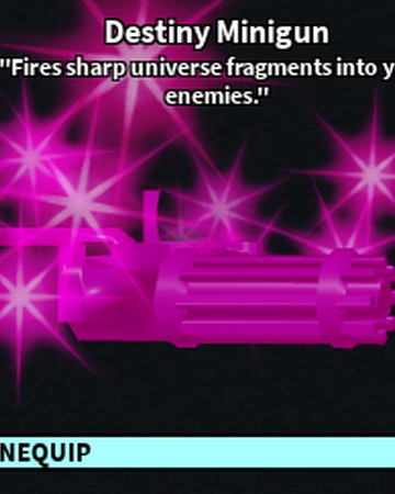 Destiny Minigun Roblox Craftwars Wikia Fandom