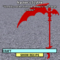 Nacker S Scythe Roblox Craftwars Wikia Fandom