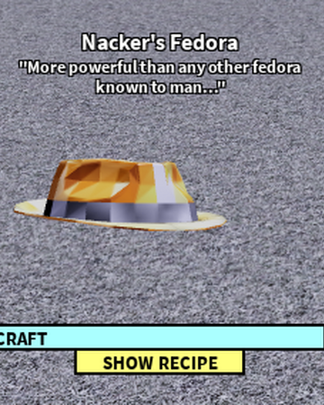 Nacker S Fedora Roblox Craftwars Wikia Fandom