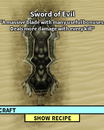 best weapons in roblox craftwars Sword Of Evil Roblox Craftwars Wikia Fandom