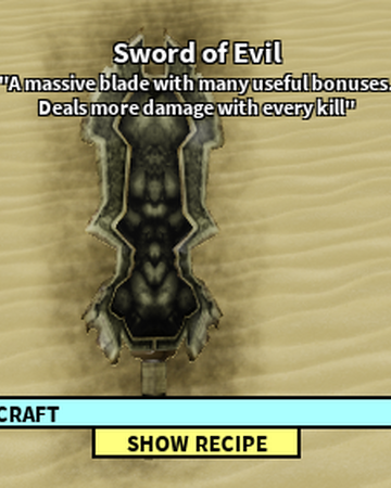 Sword Of Evil Roblox Craftwars Wikia Fandom - enchanted sky armour roblox craftwars wikia fandom