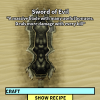 Sword Of Evil Roblox Craftwars Wikia Fandom