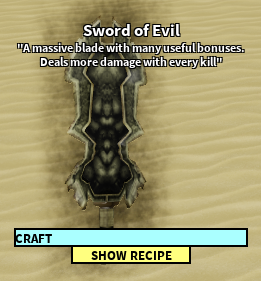 Sword Of Evil Roblox Craftwars Wikia Fandom Powered By Wikia - stazzler roblox craftwars wikia fandom powered by wikia