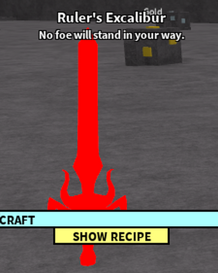 Ruler S Excalibur Roblox Craftwars Wikia Fandom
