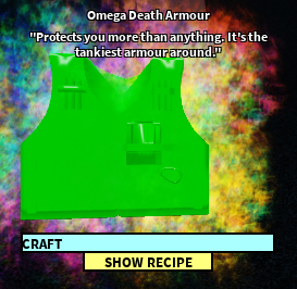 Omega Death Armour Roblox Craftwars Wikia Fandom Powered - stazzler roblox craftwars wikia fandom powered by wikia