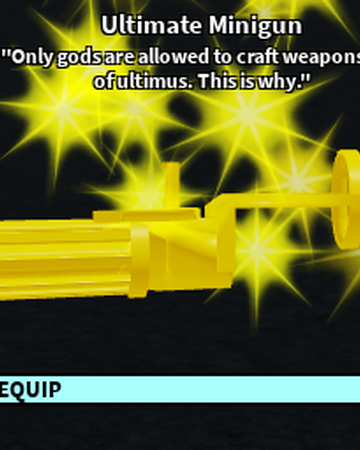 best weapons in roblox craftwars Ultimate Minigun Roblox Craftwars Wikia Fandom