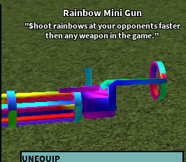 Rainbow Mini Gun Roblox Craftwars Wikia Fandom Powered - 