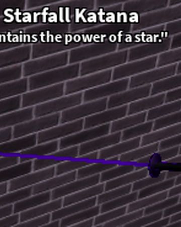 Starfall Katana Roblox Craftwars Wikia Fandom