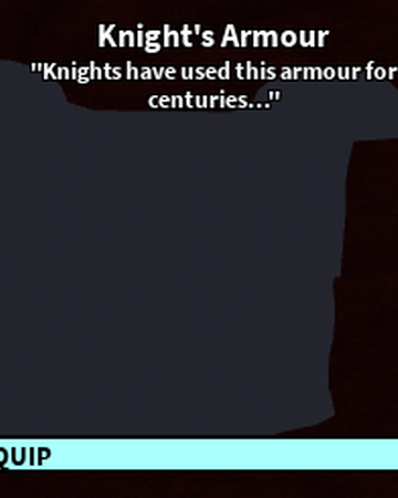 Knight S Armour Roblox Craftwars Wikia Fandom