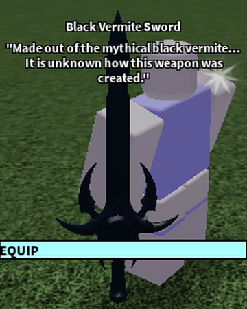 Black Vermite Sword Roblox Craftwars Wikia Fandom - void roblox craftwars wikia fandom