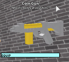 Coin Gun Roblox Craftwars Wikia Fandom - roblox craftwars how to get money and weps fast youtube