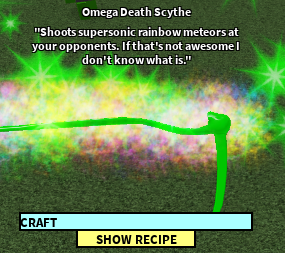 Omega Death Scythe Roblox Craftwars Wikia Fandom Powered - 