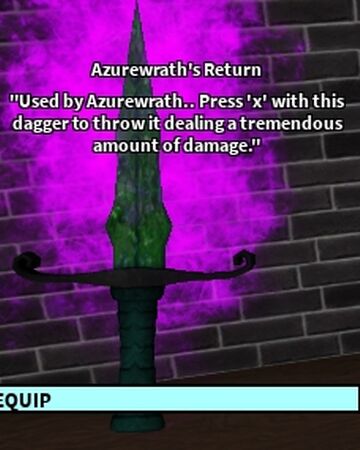 Azurewrath S Return Roblox Craftwars Wikia Fandom
