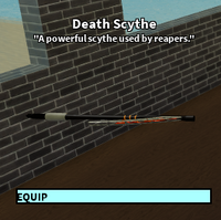 Death Scythe Roblox Craftwars Wikia Fandom