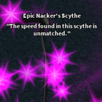 Epic Nacker S Scythe Roblox Craftwars Wikia Fandom