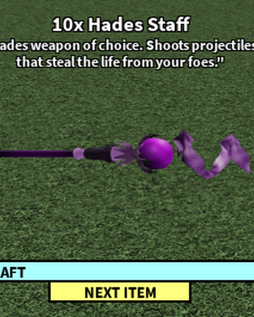 Hades Staff Roblox Craftwars Wikia Fandom - zombie staff roblox code